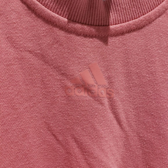 Adidas Sweatshirt Women's Medium Colorblock Linear Soft Fleece Striped Logo - Picture 4 of 11